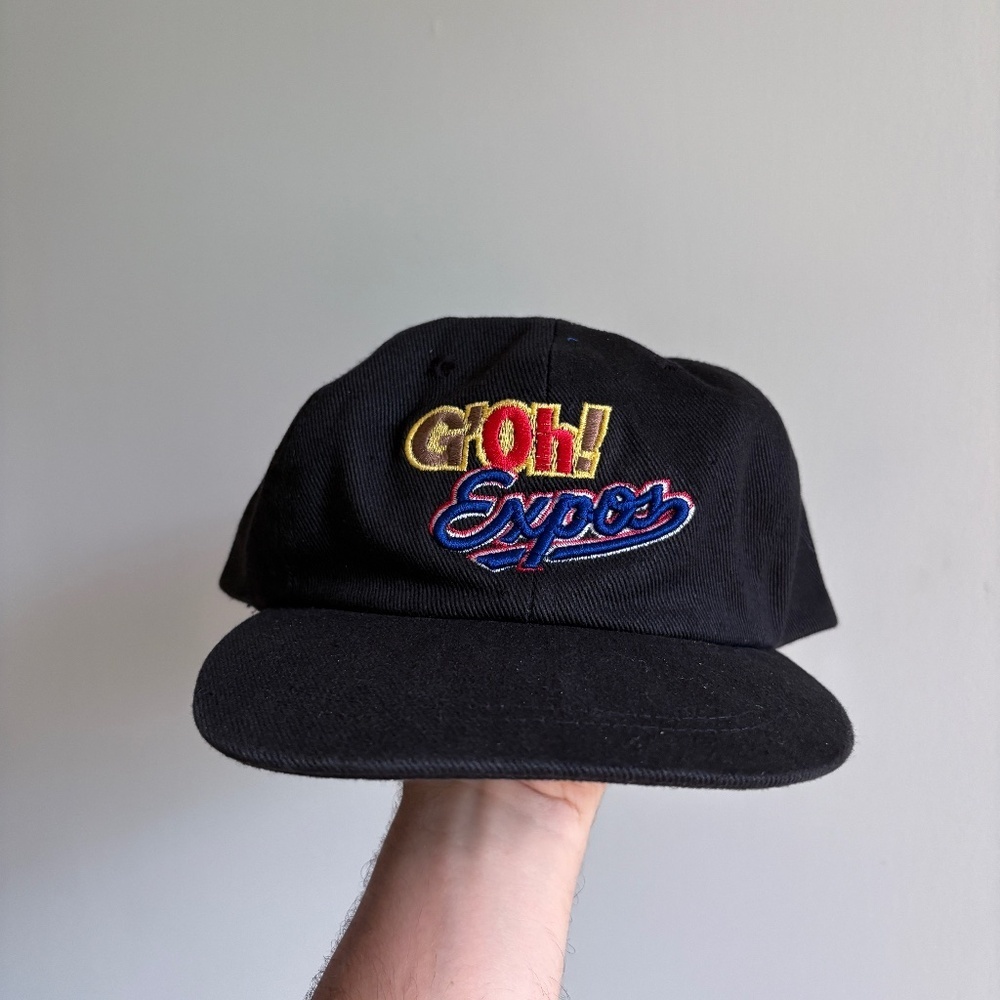 Vintage MONTREAL EXPOS OH HENRY! Baseball strapback hat RARE MLB